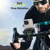 Universal Motorcycle Bike Phone Holder with Vibration Dampener, Adjustable Handlebar Mount for iPhone Samsung Smartphones