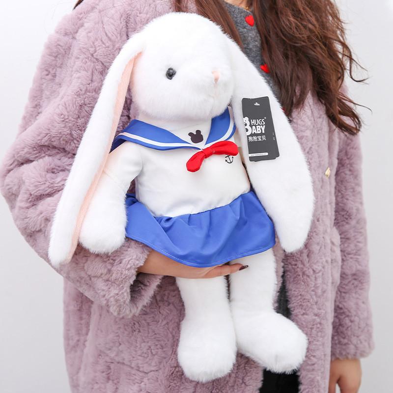 Cute Sailor Suit Cartoon Rabbit Plush Doll Toy For Kids Gift And Home Decor