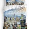 New York Sketch City Bettbezug Bett Bettwäsche Set Für Doppelbett Heimtextil Bettdeckenbezug Kissenbezüge Schlafzimmer Bettwäsche Set (Kein Blatt)
