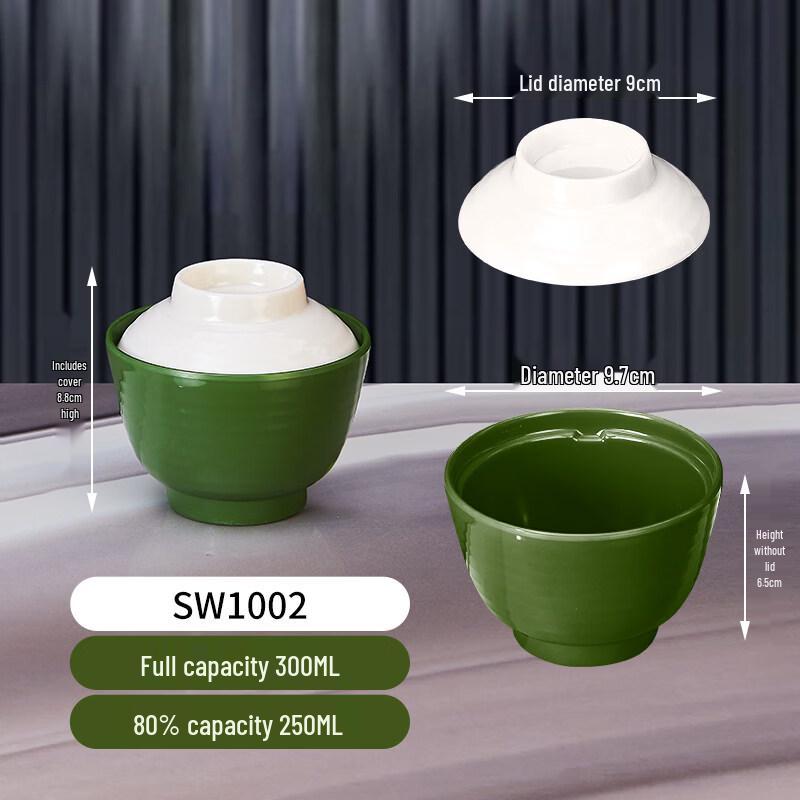 Ruhan Thickened Melamine Threaded Soup Bowl
