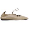 Zara Lambskin Lightweight Round-Toe Casual Flats Women flats Light-Beige 11525410002