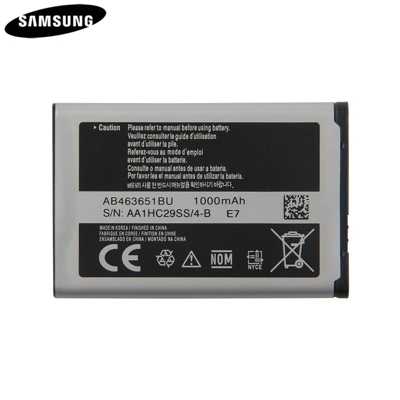 Original Replacement Battery AB463651BU AB463651BC AB463651BE For Samsung J800 S3650 S7070 S5608 S3370 L700 W559 S5628 C3222 1000mAh