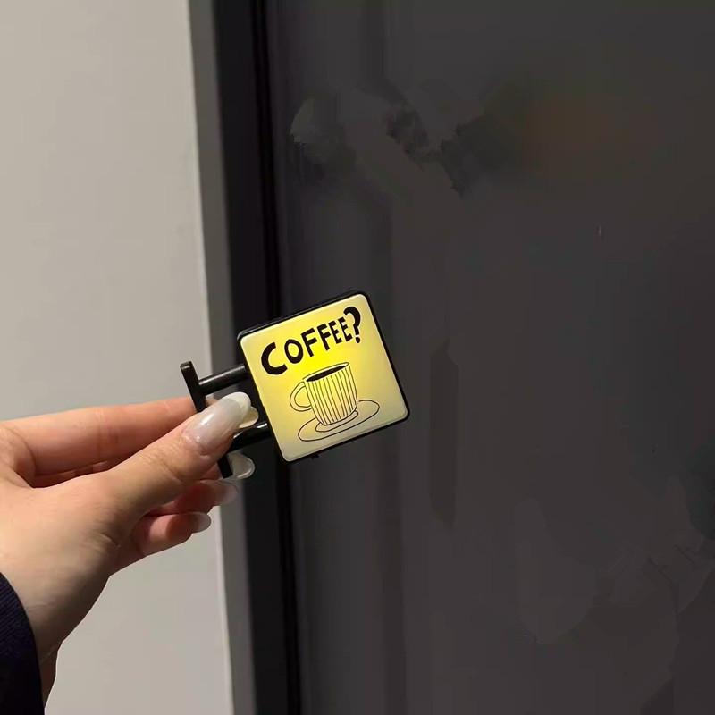 Mini Lightbox Fridge Magnet Coffee Japanese Creative Tourism Souvenir Magnetic Luminous Light Box Home Decoration Gift