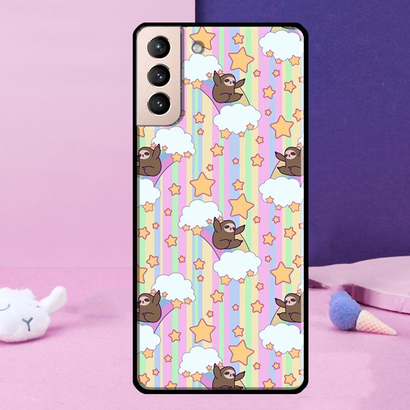 Baby Sloth Phone Case For Samsung Galaxy S25 Ultra S24 S23 Ultra S9 S10 S20 S21 S22 Plus S24 FE Cover