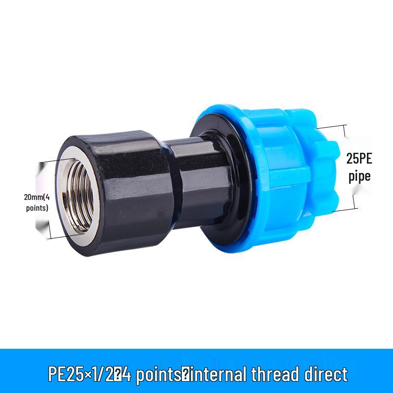 PE Quick Connect Water Pipe Fittings: 4-Point, 6-Point, 25mm Direct Tap Union