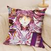 DDGray Mman Anime Cushion Cover Silky Short Plush Invisible Zipper Dustproof Sofa Pillow Case For Home Decor