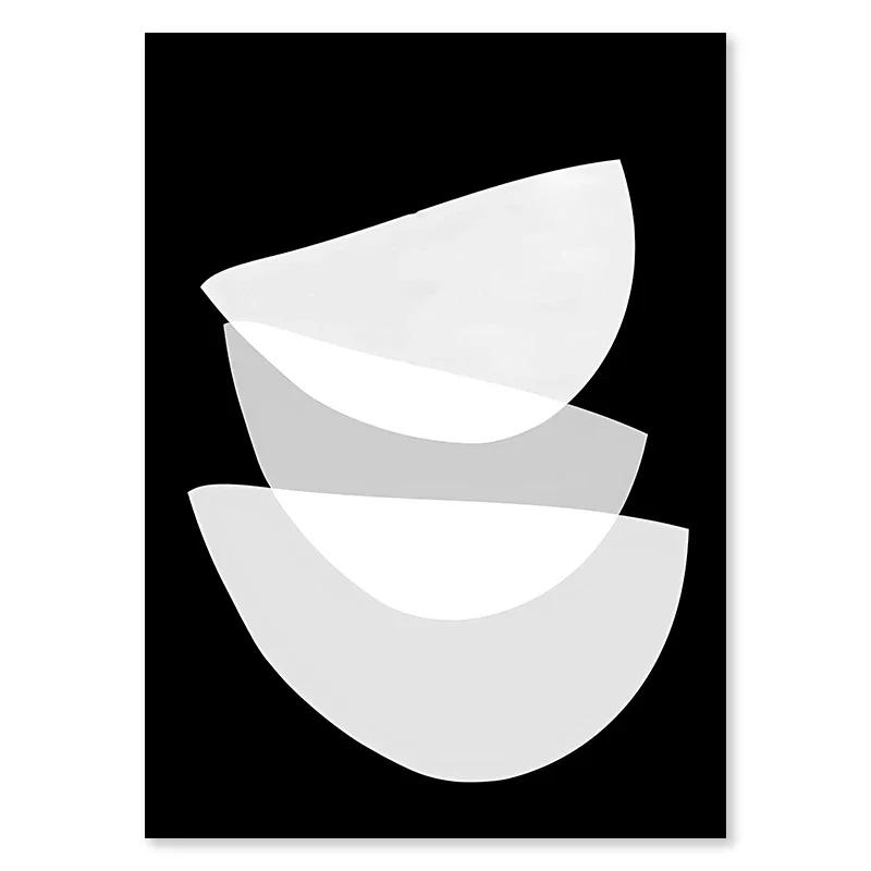 Bohemian Abstract Wall Art Poster Black Canvas Painting Living Room Interior Painting Room Decoration Nordic Home Style Picture