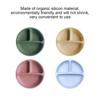 Silicone Divided Kitchen Dining Storage Plate Infant Dinnerware Toddlers Adults Washable Reusable Eating Training Dish