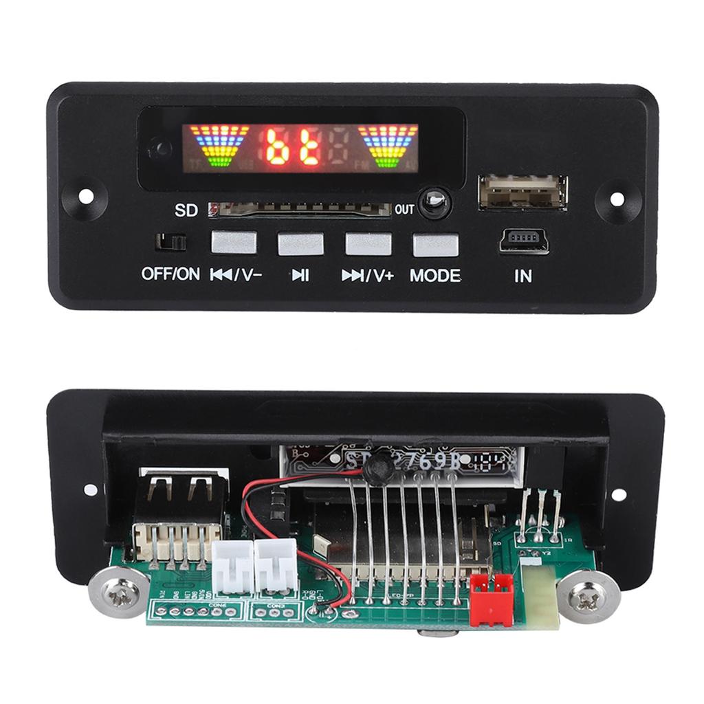 02EBT DX Car Vehicle Hands Free Call Decoder Board Bluetooth Remote Control (Black)