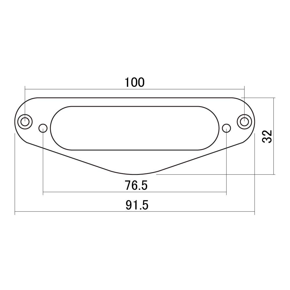 Scud Escutcheon ST Type Black MR-STBS