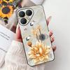 For Tecno Pova 7 Pro Ultra Case Flower Heart Painted TPU Soft Silicone Case Cover For Tecno Pova7 Pova 7Ultra Pro Phone Couqe