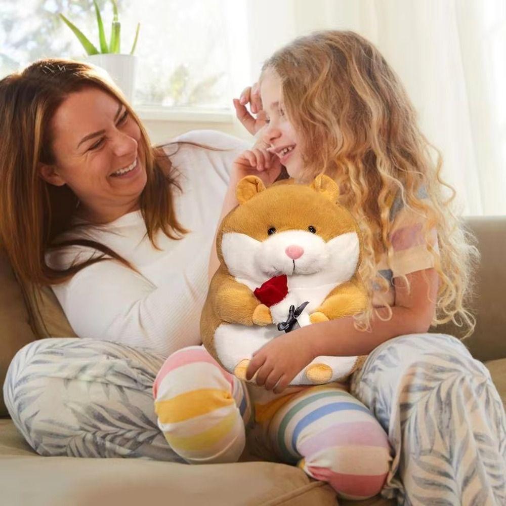 PP Cotton Hamster Stuffed Animals Plush Toy Hamsters Cartoon Stuffed Dolls  Birthday Parties