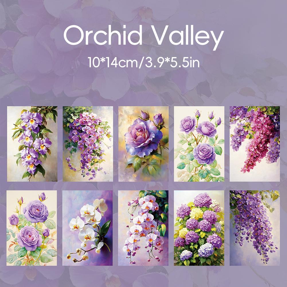 10 Packs A Corner of Flower Town Series Cute Retro Relief Decorative Paper Memo Pad Journal Scrapbooking Material Paper