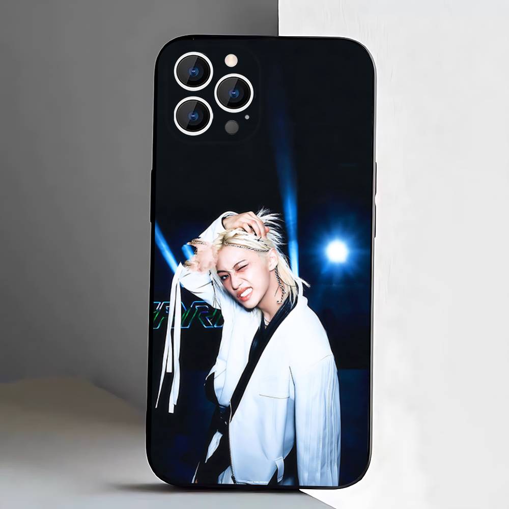 F-Felix Lee S-SKZ-Karma Чехол для телефона для iPhone 17,16,15,14,13,12,11,Pro,XS,Max,XR,Plus,E,SE4,Mini Черный Мягкий Чехол iPhoneXR