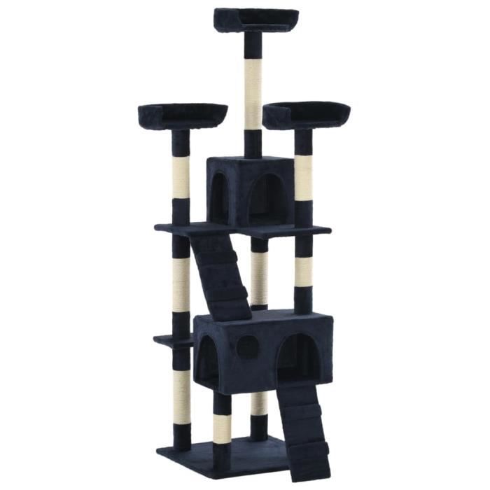VidaXL Arbre à chat avec griffoirs en sisal 170 cm Bleu