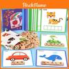 Wooden Alphabet Puzzle Toy For Kids Educational Learning Word Matching Kit