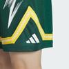 Colorblock Logo Mesh Drawstring Basketball Shorts Men Bottoms Forest-Green JC6792