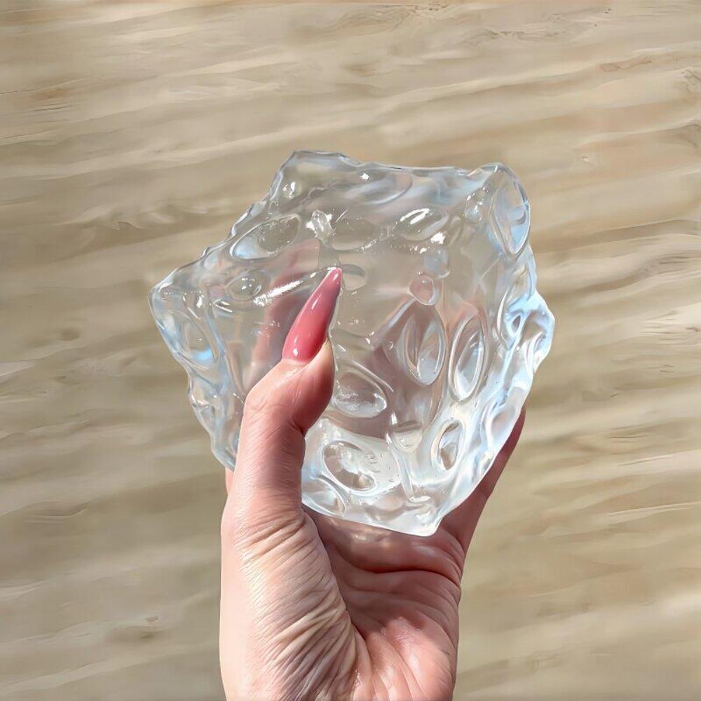 Cube Shape Squeeze Toy Translucence Decompression Toy Stress Relief Sensory Toy Adult