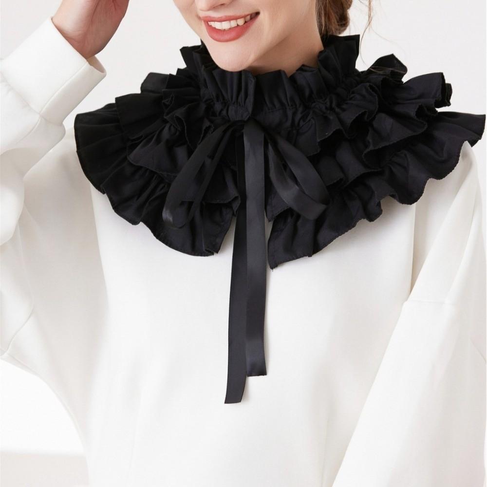 Cloth Decoration Detachable Collar Multi-layer Frilled Neckpiece Fashion False Collar Women