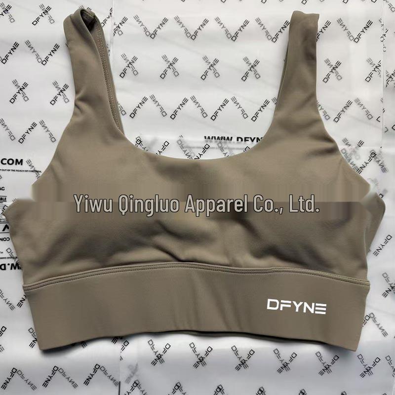 Dfyne Serie U-Ausschnitt Sport-BH mit V-Rücken-Design und herausnehmbaren Brustpolstern