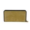 Used 12695 Amazona Zip Around Wallet 113N61.F13 7940 Two-tone Zip Around, Excellent Condition Anagram Suede Beige