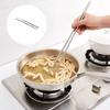 2Pairs Extended Length Stainless Steel Chopsticks Cooking Utensils Perfect For Frying Hot Pot And Serving Food