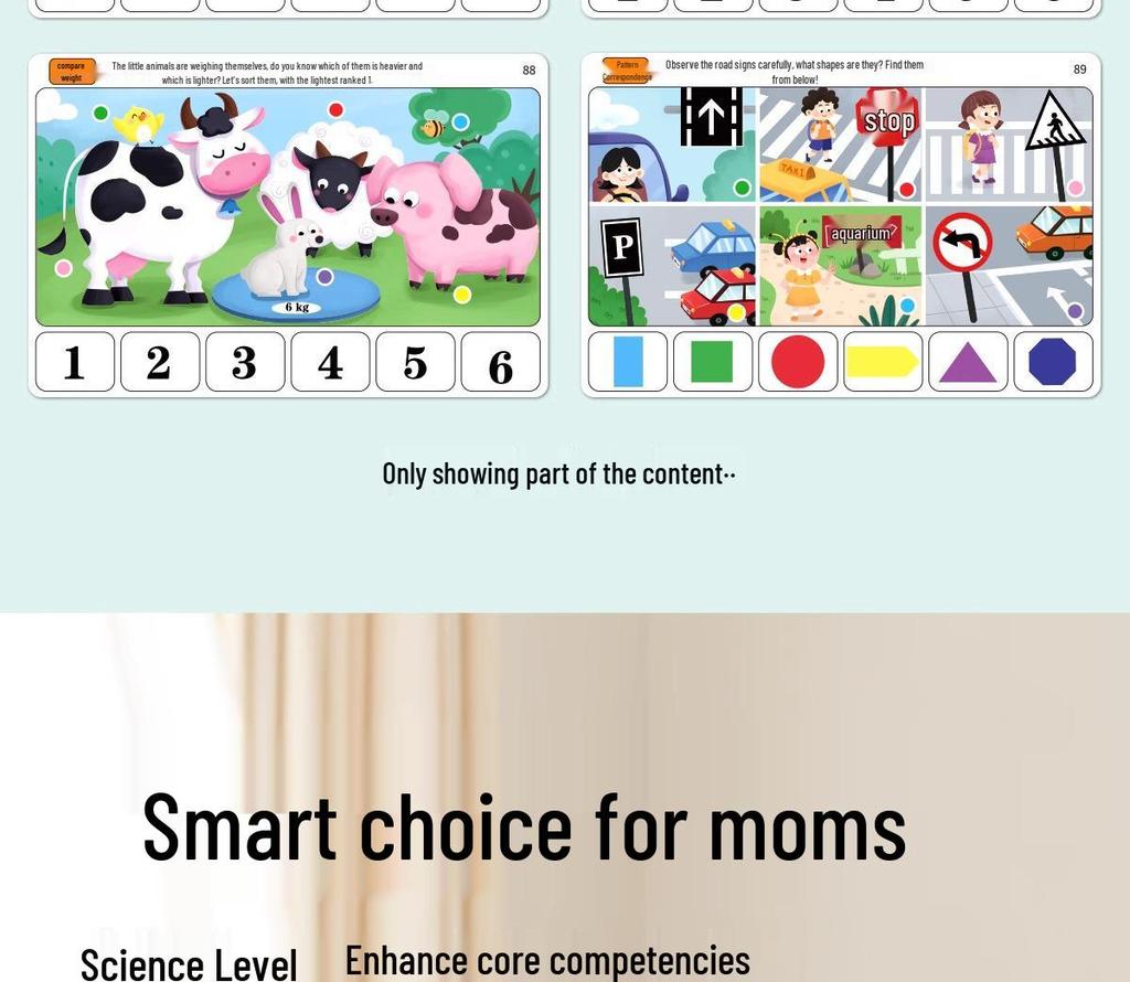 Children's Wooden Logic Training Set for Early Brain Development