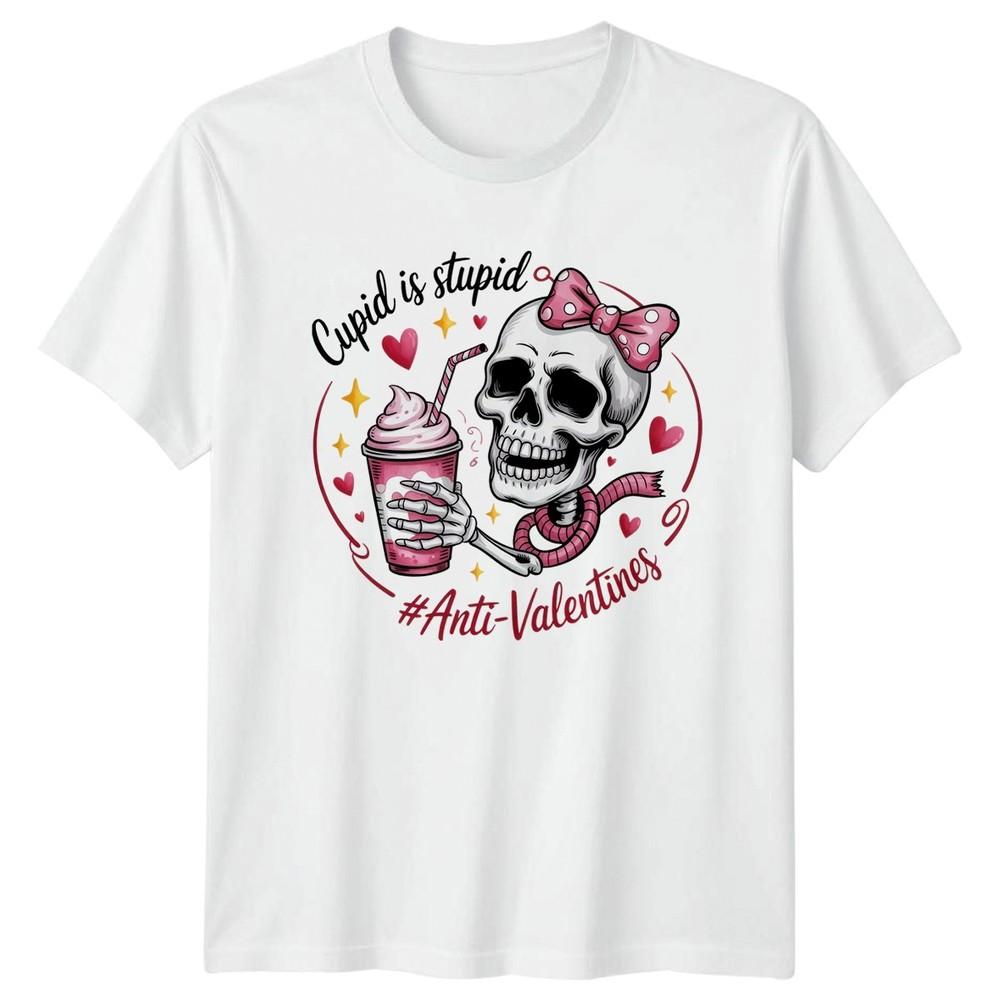 Cupid Is Stupid AntiValentines Unisexs TShirt AntiValentine S