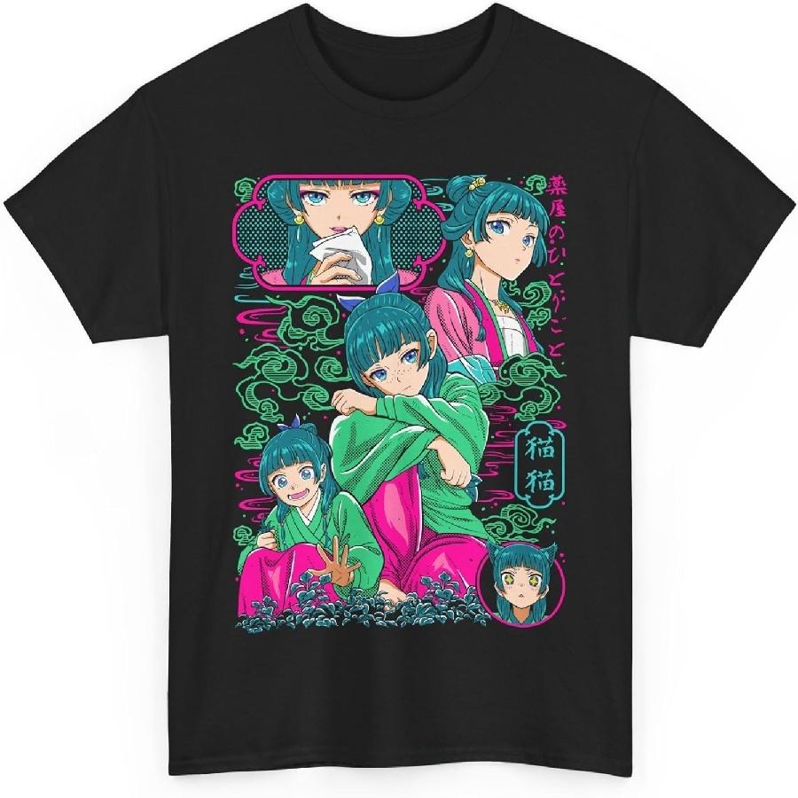 Аниме Дневники аптекаря Маомао Милая Застенчивая Аниме Девушка Тренд Вайфу Футболка S