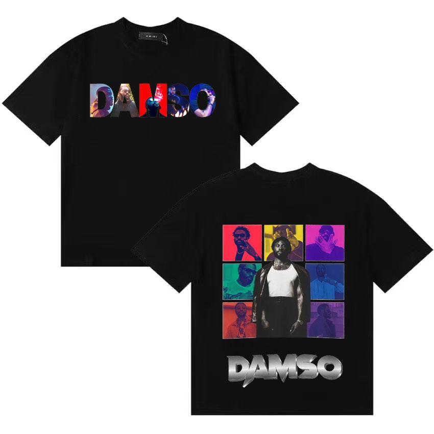 New Singer French Damso Harajuku Graphic Cotton Short Sleeve Fashioncrewneck Tee Shirts Unisexs Women Loose Tshrit Fans Gift