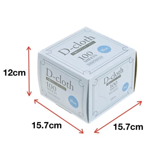 Dainichi Sangyo D-Cloth Nonwoven Counter Cloths, Large Capacity (100 Sheets), Oval, 30 X 30cm, Disposable Dishcloths/Dusters, Washable for Home and Co