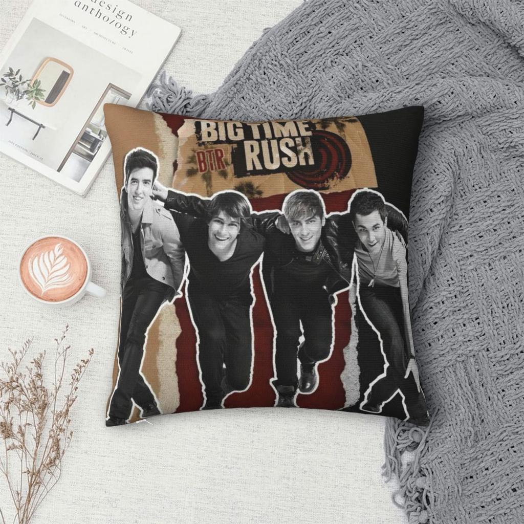 Big Time Rush Rock Band Federa Prodotto Federa Stampata Federe Decorazioni per la Casa Quadrata Multitaglia