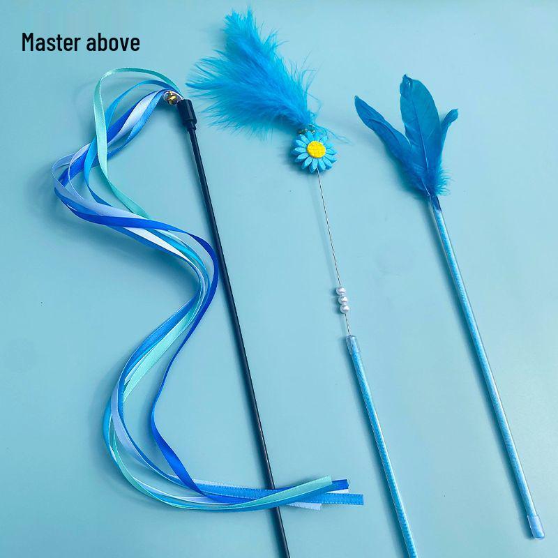 Lange Angel mit bunten Federn - Handgefertigt, langlebig und elastisches Spielzeug im Angelstil