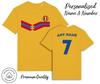 Rumänien Streifen T-Shirt 2024 Personalisiert Name und Nr. Erwachsene Kinder Baby, Fußball Euro