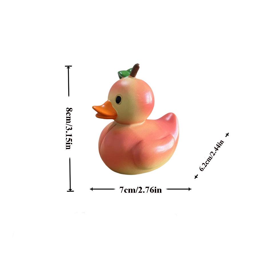 

New Adorable Fruit Duck Creative Resin Craftsmanship Ornament розовый