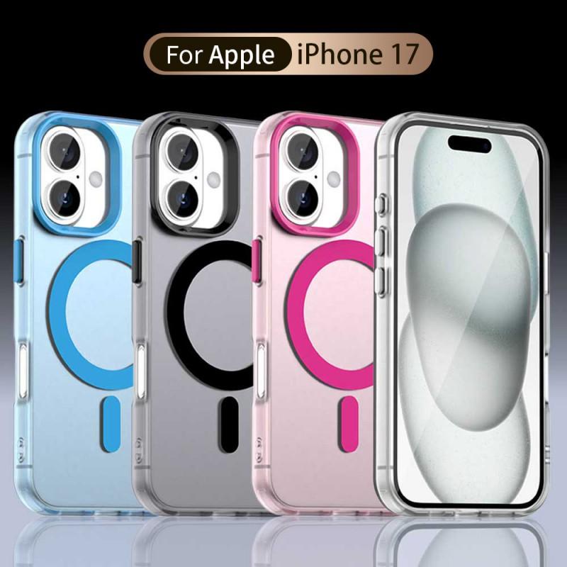 Candy Color Magnetic Charging Case IPhone 17 Pro Max Air 16 Series 14 15 Soft TPU Shockproof Full Cover