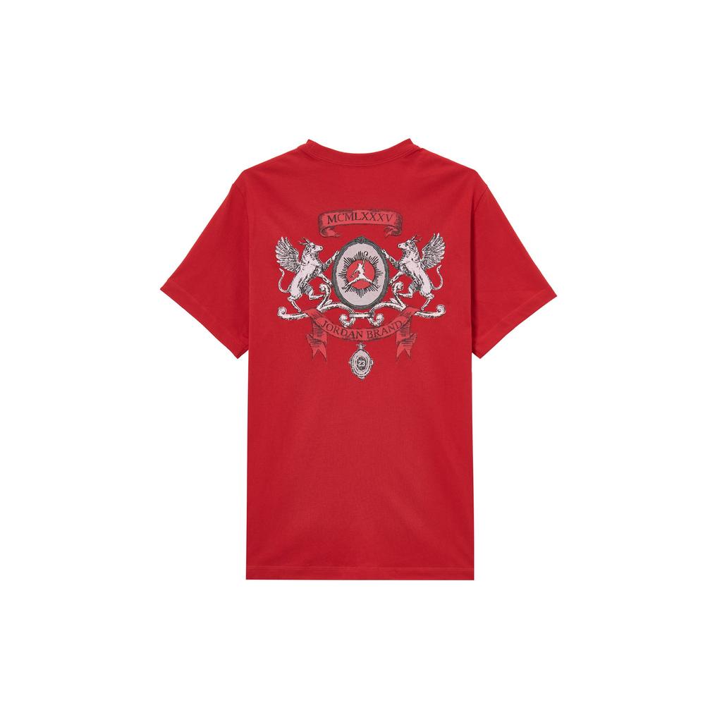Jordan Breathable Comfortable Casual Simple Printed Versatile Short Sleeve T-Shirt Men Tops Red IB7529687