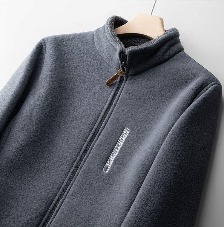 Men's Thickened Fleece Jacket - Spring Cardigan Outerwear