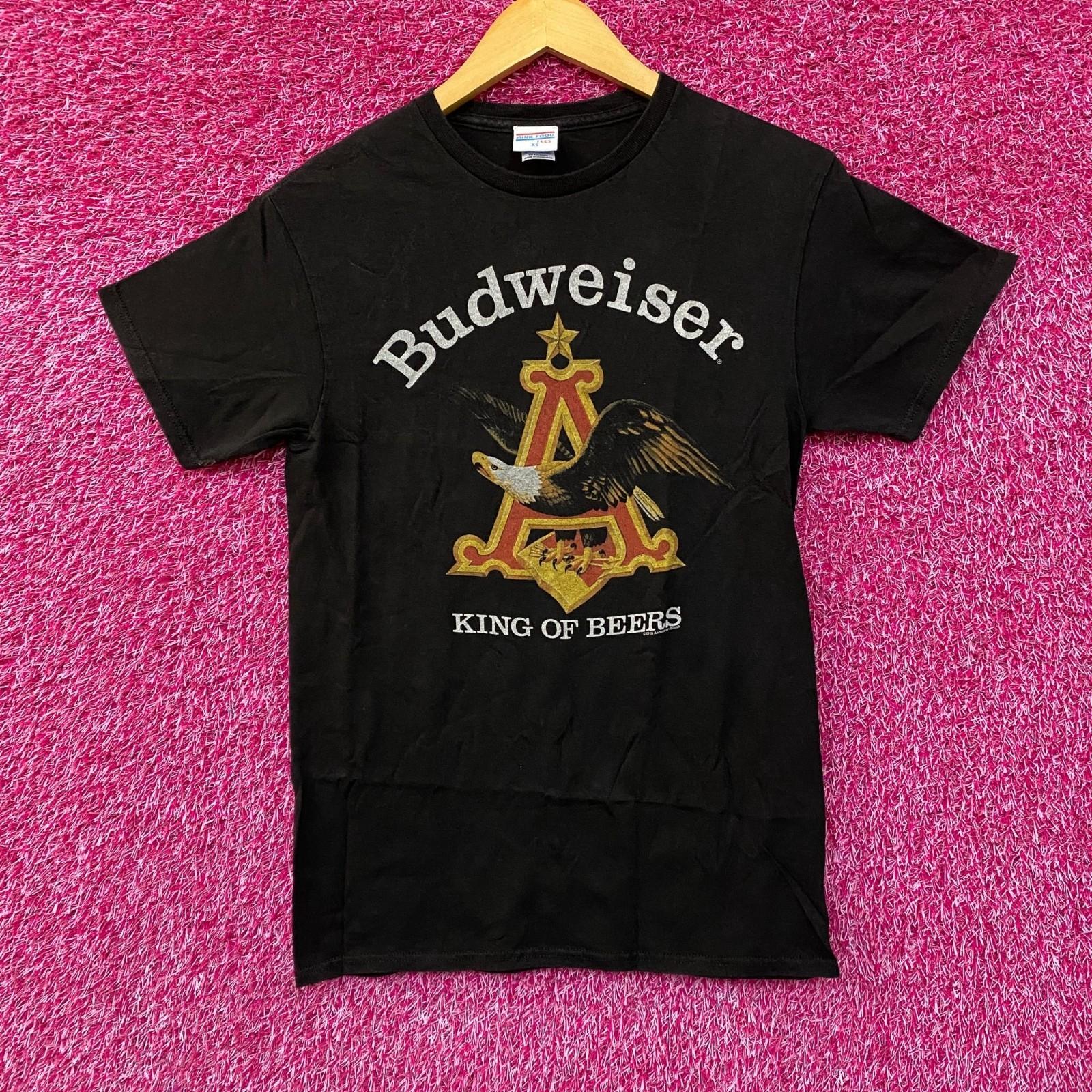 Budweiser King Of Beer American Bald Eagle Logo T-Shirt Extra Small XXXL