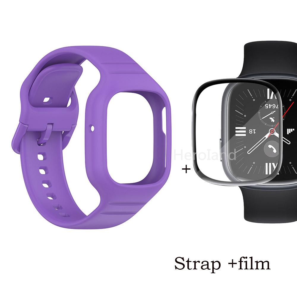 Sportovní silikonový řemínek k hodinkám pro Huawei Honor Watch 4 řemínek Smarwatch náramek pro Honor Watch4 příslušenství 2 v 1 řemínek