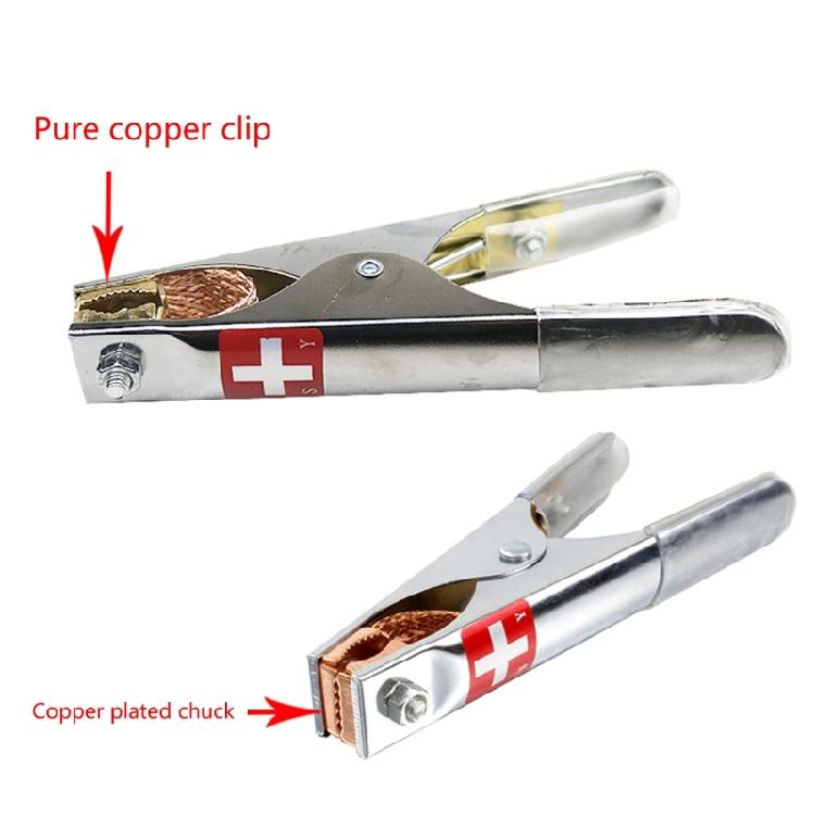 2PCS Car Battery Copper Plating Alligator Clip Big Size 17CM Battery Fire Cable
