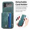 Anti -Dust Business Leather Protective Case For Samsung Galaxy Z Flip4 Flip 4 Flip3 5g Flip 3 Card Holder Wallet Bag Cases