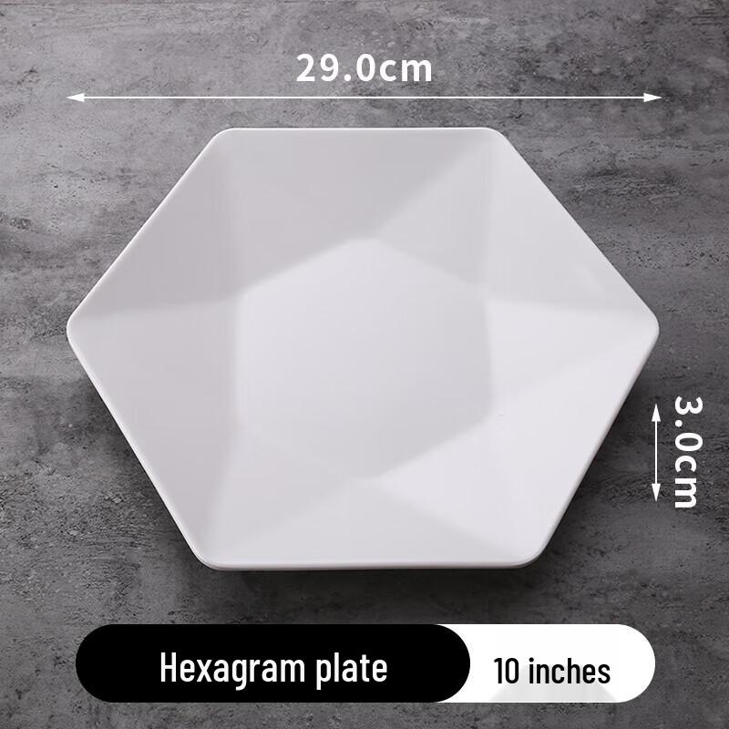 

Melamine Rectangular Dinner Plates, 10-Pack