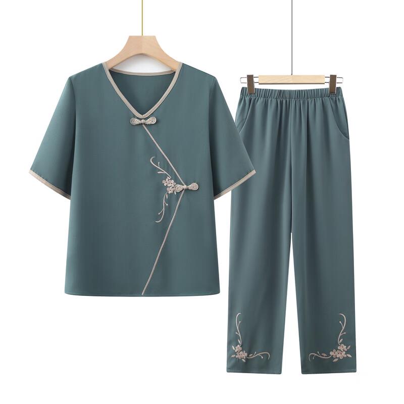 Women's Short-Sleeve Summer Shirt for Elderly