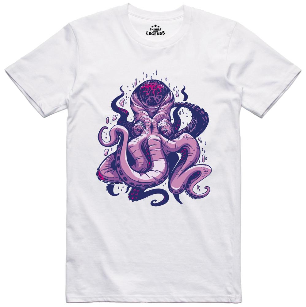 Mens T Shirt Kraken Monster Regular Fit Cotton T-Shirt