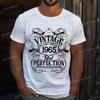 Vintage 1960 To 1969 Graphic T Shirts Women Men Harajuku Fashion Cotton White Tshirt 1965 Total Perfection 60th Birthday T-Shirt
