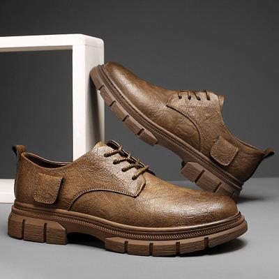 Autumn Men's Shoes New Casual Leather Shoes Men's Business Versatile Leather Shoes Trendy Tooling Shoes Men's Casual Shoes