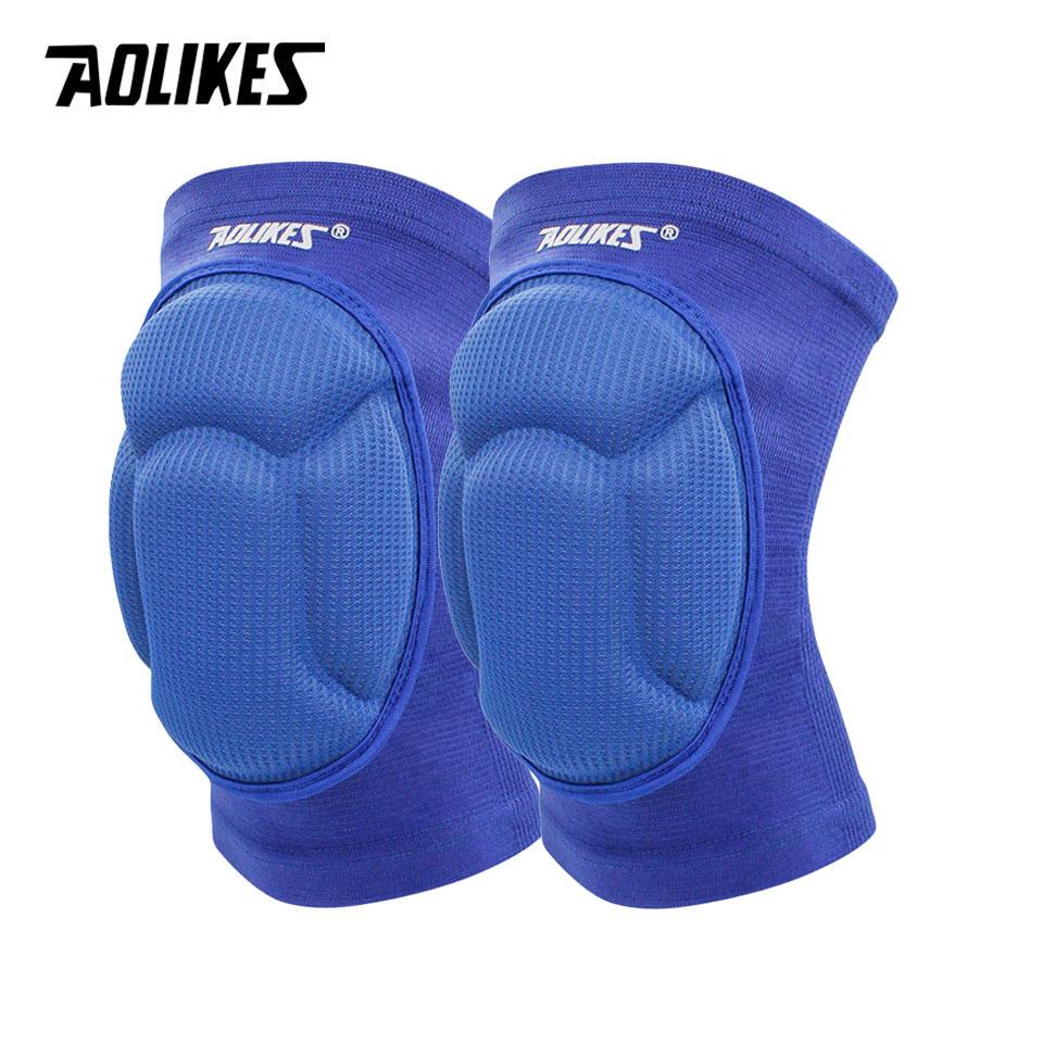 Aolikes Volleyball Knieschoner Dicke Schwamm Schützende Anti-Kollisions-Knieschoner Protektor Rutschfestes Ringen Tanz Knieschoner