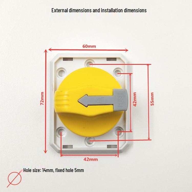 Explosion-Proof Mini Circuit Breaker DZ47S IC65EA9 NXB-63 with Manual Rotary Handle