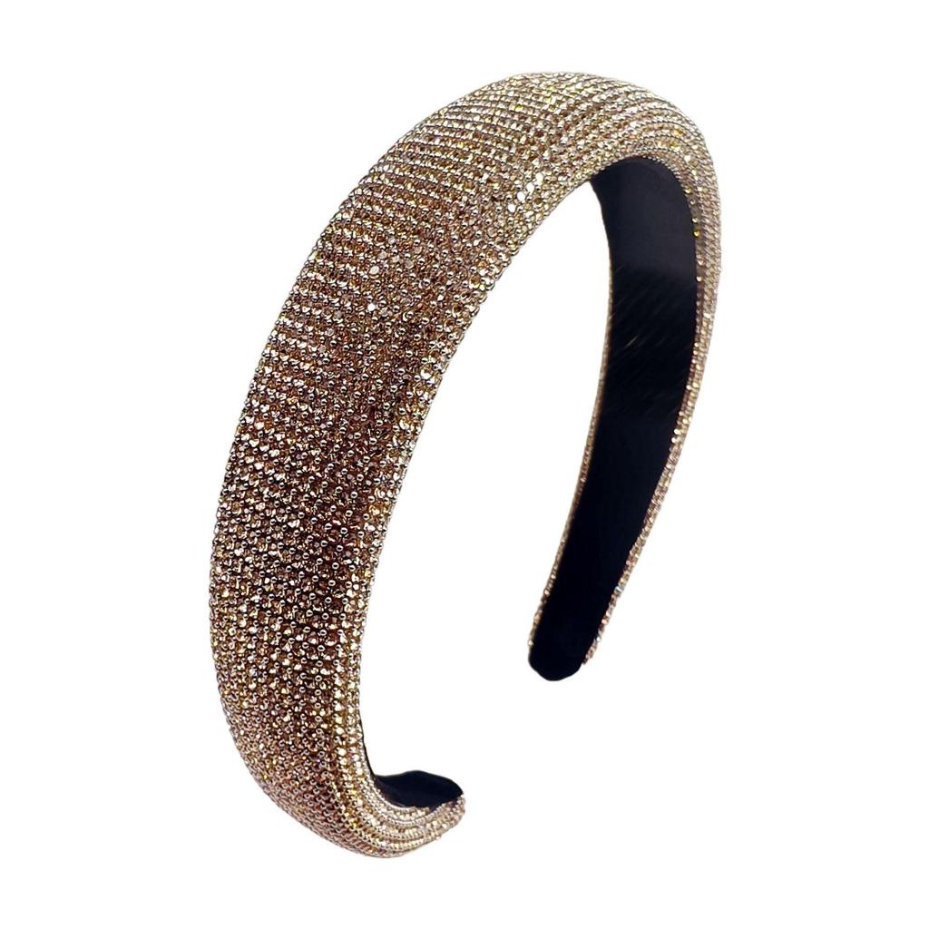 Chaebol Heiress Diamond Suede Headband: Trendy, Retro Luxury Style